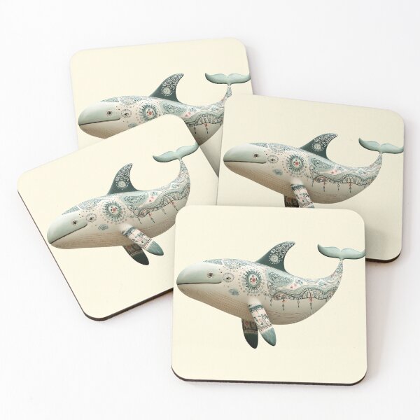 Item preview, Whimsical Botanical Whale designed and sold by CharlottePlaceArt.