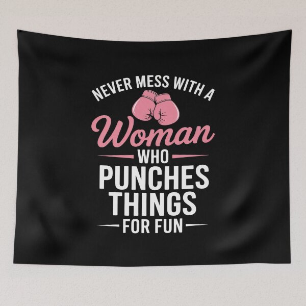 Item preview, Never mess with a Woman who punches Things 12 designed and sold by ToggleBet.