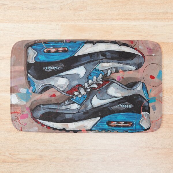 Item preview, Nike Air Max 90 Blue painting designed and sold by GalleryKauffeld.