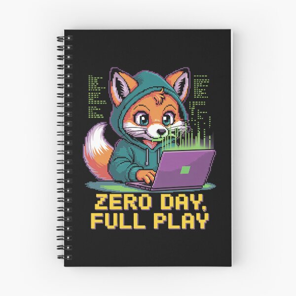 Item preview, ZERO DAY, FULL PLAY Hacker Fox | Cute Retro Coding Computer Science Geek Design | Programmer designed and sold by pixelpopplanet.
