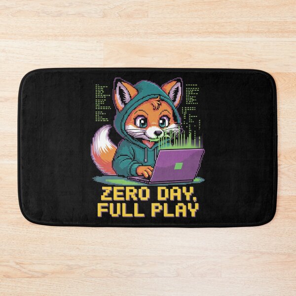 Item preview, ZERO DAY, FULL PLAY Hacker Fox | Cute Retro Coding Computer Science Geek Design | Programmer designed and sold by pixelpopplanet.