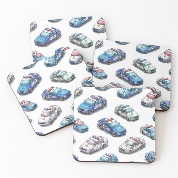 Item preview, Police cars pattern for boys  designed and sold by SmileshareShop.