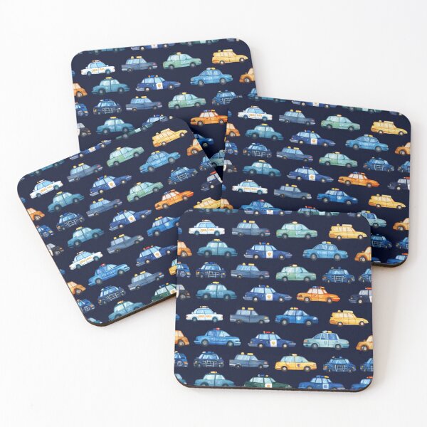 Item preview, Police cars pattern for boys  designed and sold by SmileshareShop.