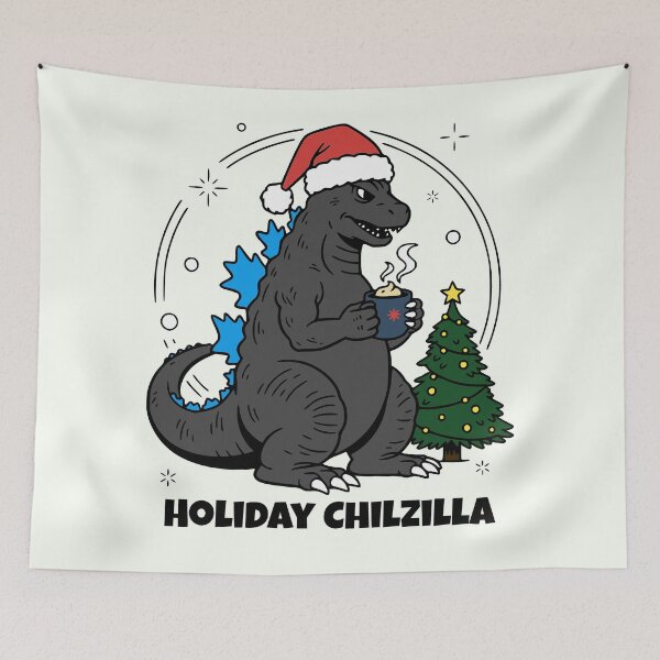 Item preview, Godzilla- Holiday Chilzilla designed and sold by gittuska11.