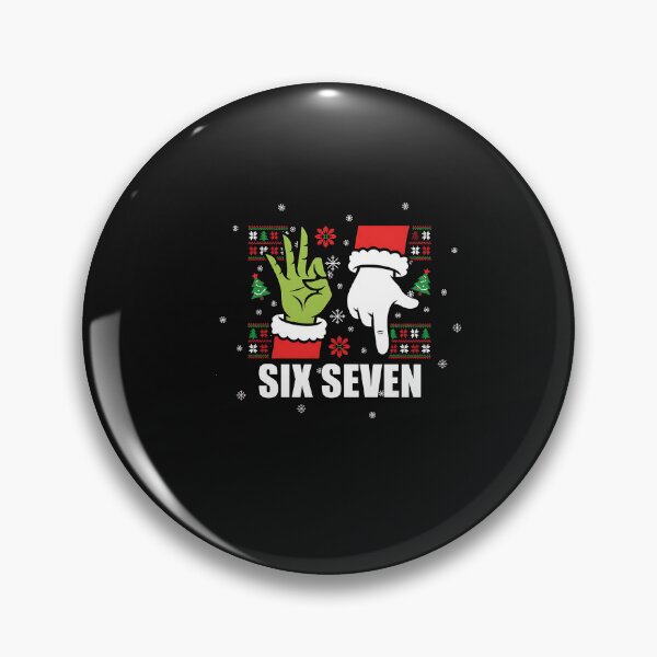 Artikelvorschau, Damen-Weihnachtspullover „67“ mit Meme „Six Seven“ und Weihnachtsmannhänden entworfen und verkauft von facegm.
