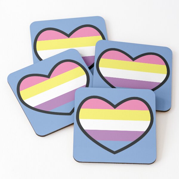 Item preview, Bigender Flag Heart designed and sold by deadbeatprince-typography.