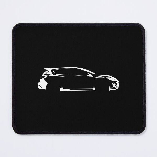 Item preview, 3 MPS BL (2009) - Turbo Hot Hatch Minimalist Silhouette (White) designed and sold by FearnCreative.