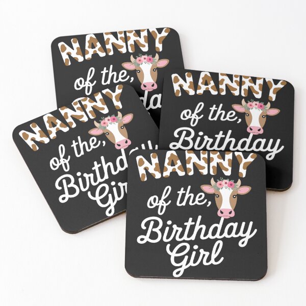 Item preview, Nanny Of The Birthday Girl Cow Grandma Family Party designed and sold by Eskomeranola.