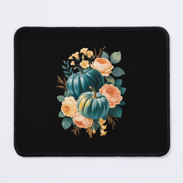 Item preview, Teal Autumn Pumpkin Floral Fall Harvest Foliage designed and sold by papertaless.