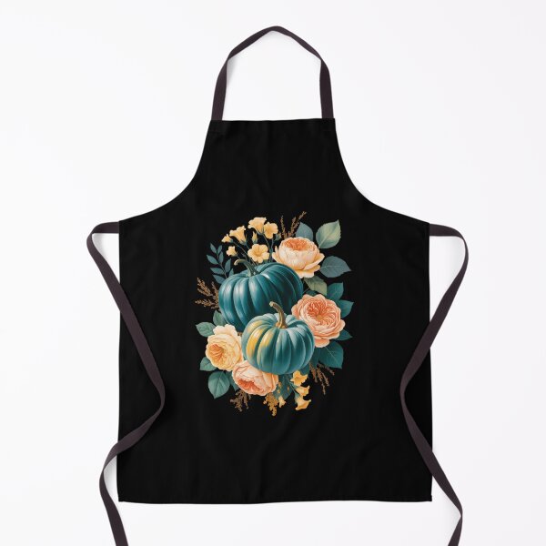 Item preview, Teal Autumn Pumpkin Floral Fall Harvest Foliage designed and sold by papertaless.