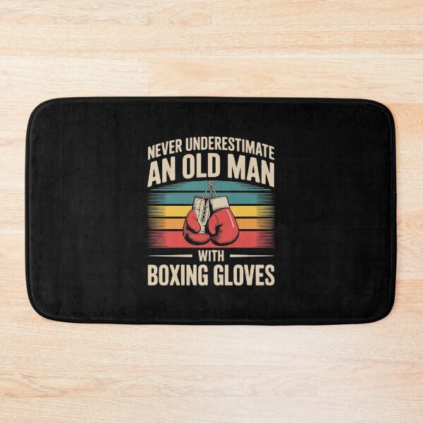 Item preview, Never Underestimate An Old Man Boxing Gloves Boxer designed and sold by ToggleBet.