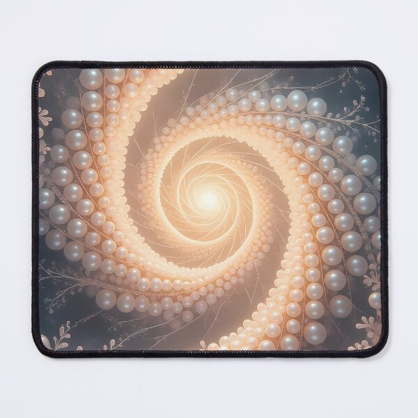 Item preview, Elegant Spiral of Coral Pearls, Pearl Spiral Art (image size 8320x12480) designed and sold by Digital-Davinci.