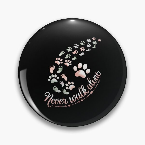 Item preview, Never Walk a Alone Paw Dog Flower Dog Friends designed and sold by ToggleBet.