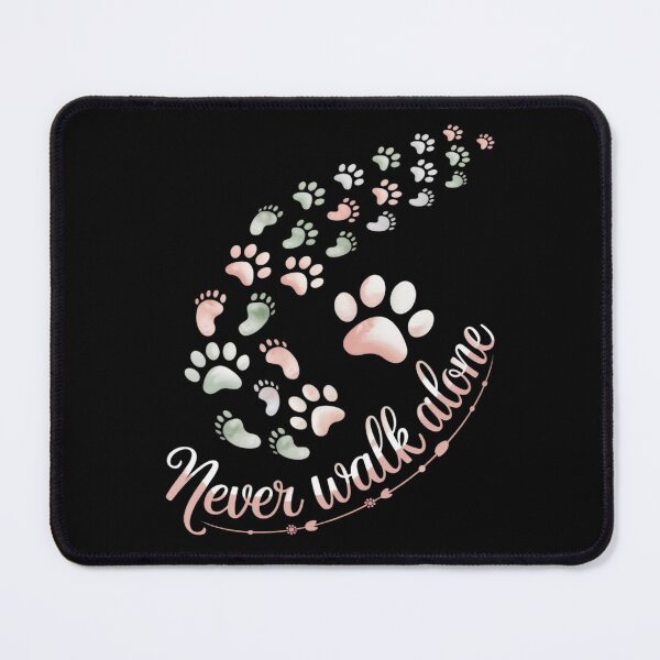 Item preview, Never Walk a Alone Paw Dog Flower Dog Friends designed and sold by ToggleBet.