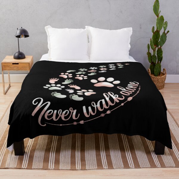 Item preview, Never Walk a Alone Paw Dog Flower Dog Friends designed and sold by ToggleBet.