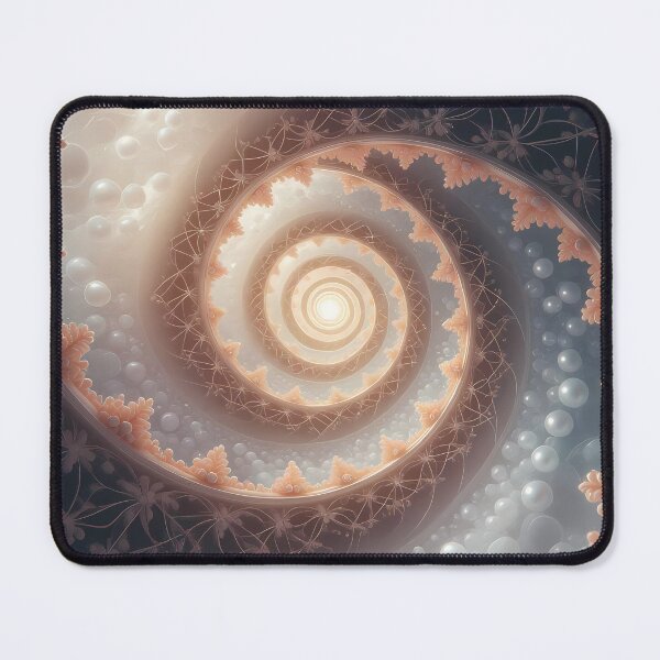 Item preview, Elegant Spiral of Coral Pearls, Pearl Spiral Art (image size 8320x12480) designed and sold by Digital-Davinci.
