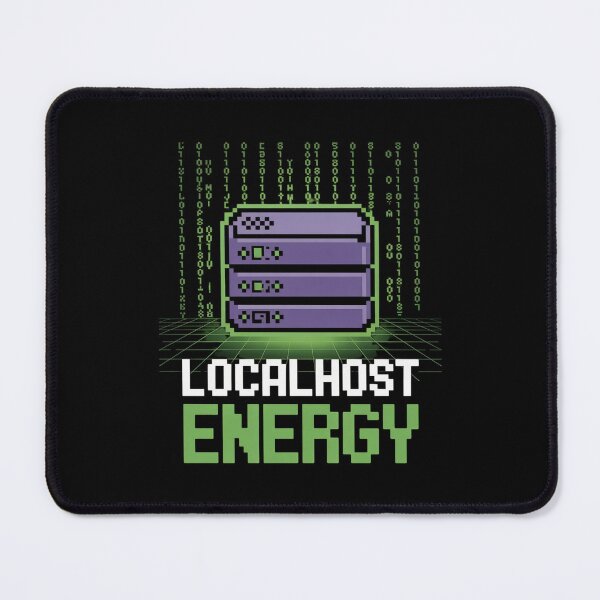 Item preview, LOCALHOST ENERGY Battery Code | Funny Geek Programmer Computer Science Tech| Binary Design designed and sold by pixelpopplanet.