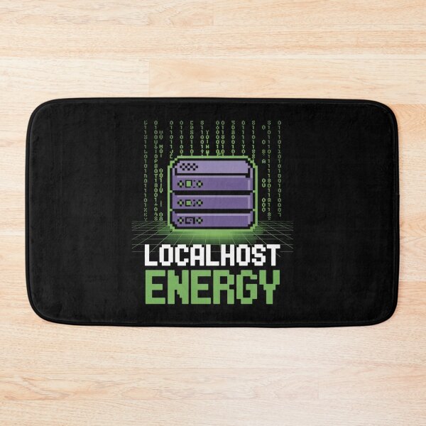 Item preview, LOCALHOST ENERGY Battery Code | Funny Geek Programmer Computer Science Tech| Binary Design designed and sold by pixelpopplanet.