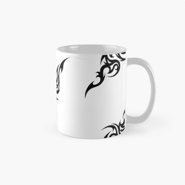 Item preview, Black Tribal Flame Spiral – Y2K Tattoo Pattern designed and sold by merchcloth3s.