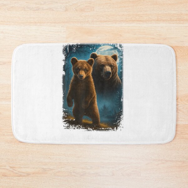 Item preview, Trees Reflection Outdoor Forest Somiedo Bear Funny Animal Lover Bear  designed and sold by McintoshPatr.