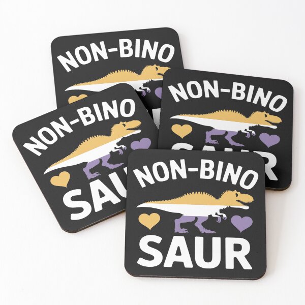 Item preview, Non Bino Saur Dinosaur Nonbinary Flag Pride Triceratops LGBT designed and sold by Eskomeranola.