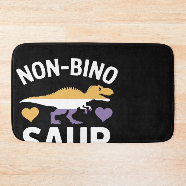 Item preview, Non Bino Saur Dinosaur Nonbinary Flag Pride Triceratops LGBT designed and sold by Eskomeranola.