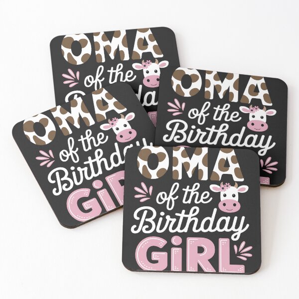 Item preview, Oma Of The Birthday Girl Cow Grandma Family Party designed and sold by Eskomeranola.