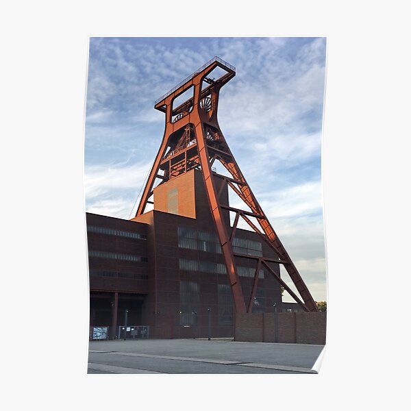 Zeche Zollverein, Essen in the evening sun Poster