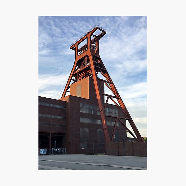 Zeche Zollverein, Essen in the evening sun Photographic Print