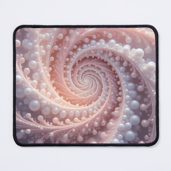 Item preview, Elegant Spiral of Coral Pearls, Pearl Spiral Art (image size 8320x12480) designed and sold by Digital-Davinci.