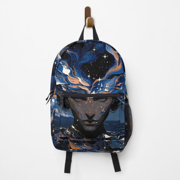 Item preview, Boy in blue ocean and starlight, watercolor designed and sold by KiraChie.