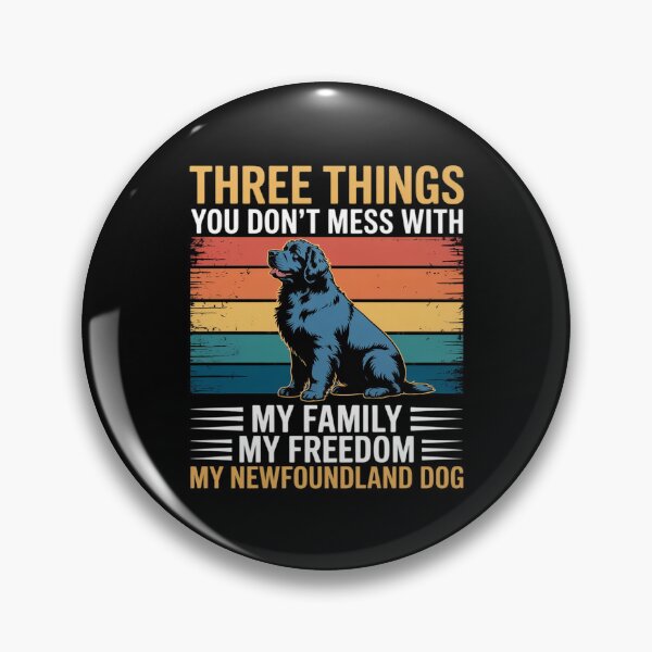 Item preview, Newfoundland Dog – Family, Freedom, and My Blackbear designed and sold by BubblePancake.