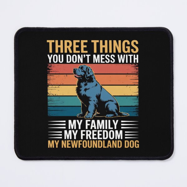 Item preview, Newfoundland Dog – Family, Freedom, and My Blackbear designed and sold by BubblePancake.