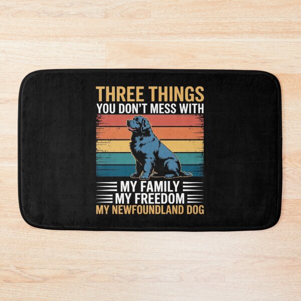 Item preview, Newfoundland Dog – Family, Freedom, and My Blackbear designed and sold by BubblePancake.