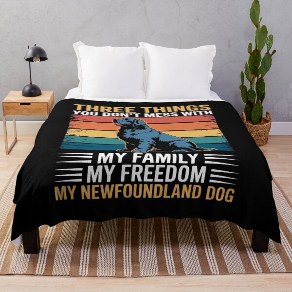 Item preview, Newfoundland Dog – Family, Freedom, and My Blackbear designed and sold by BubblePancake.