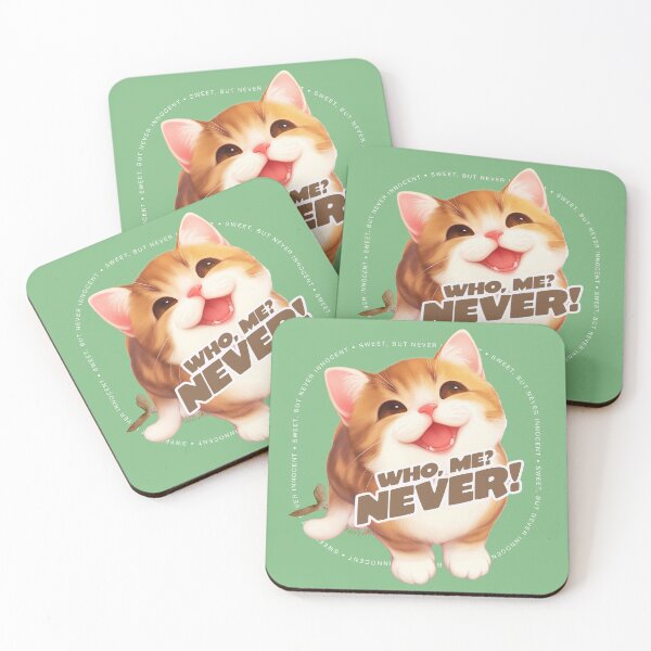 Item preview, Who, Me? Never! -Cute Kitten designed and sold by EdvvinStudios.