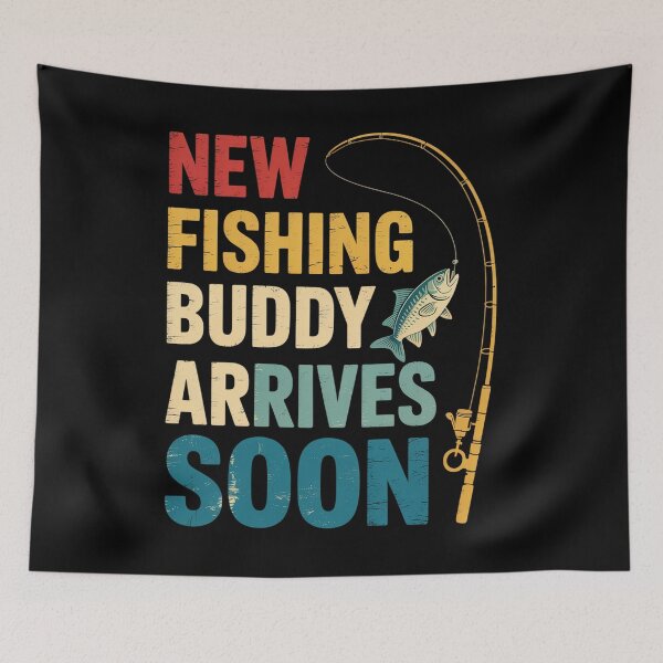 Item preview, New Fishing Buddy Coming Soon Fishing Pregnancy Announcement designed and sold by MaryoKing.