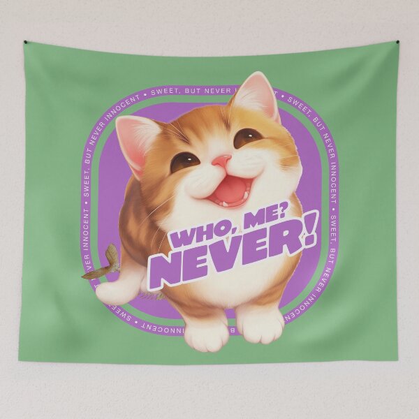 Item preview, Who, Me? Never! -Cute Kitten designed and sold by EdvvinStudios.