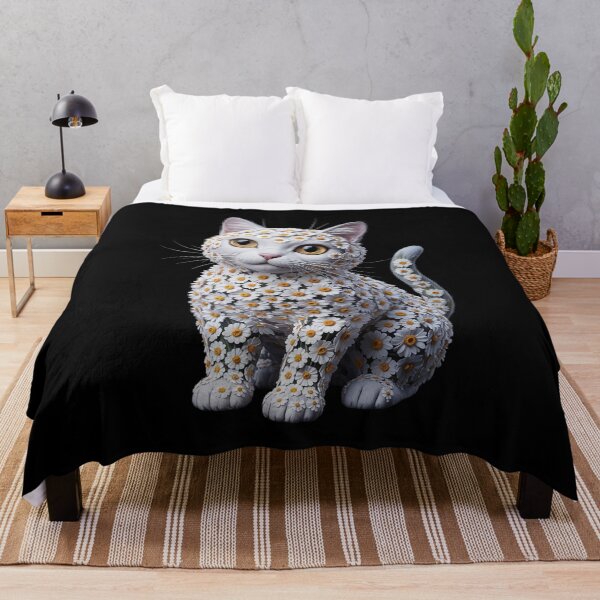 Item preview, Daisy Cat Flower Gardening Floral designed and sold by RsFilsingerArt.