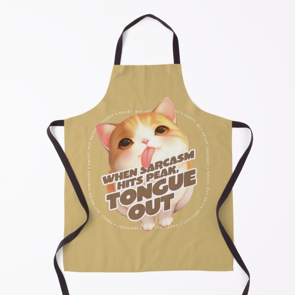 Item preview, When Sarcasm Hits Peak Tongue-Out -Cute Kitten designed and sold by EdvvinStudios.
