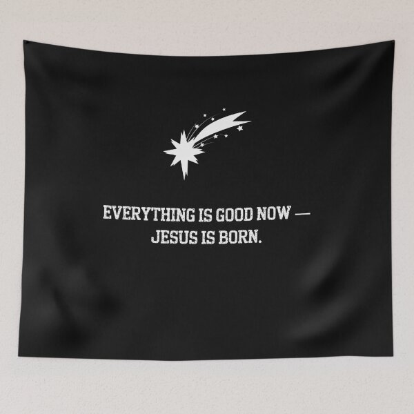 Item preview, Jesus Is Born – Bright Nativity Star (White Minimalist Design) designed and sold by Kindloom.