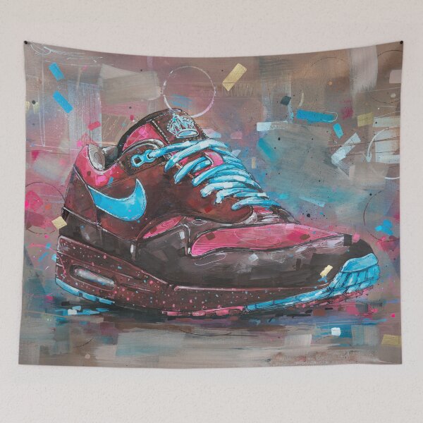 Item preview, Air Max 1 Parra Amsterdam painting designed and sold by GalleryKauffeld.