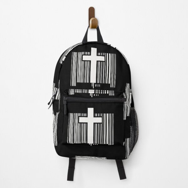 Item preview, Minimalist Barcode Cross – Bold Christian Symbol Design designed and sold by astersgraphics.