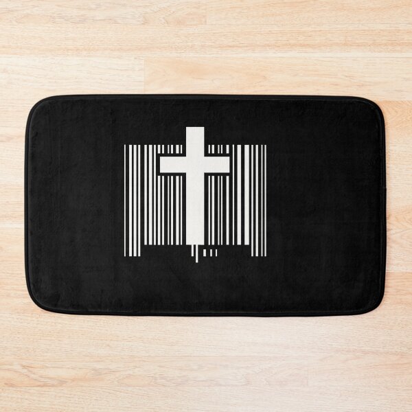 Item preview, Minimalist Barcode Cross – Bold Christian Symbol Design designed and sold by astersgraphics.