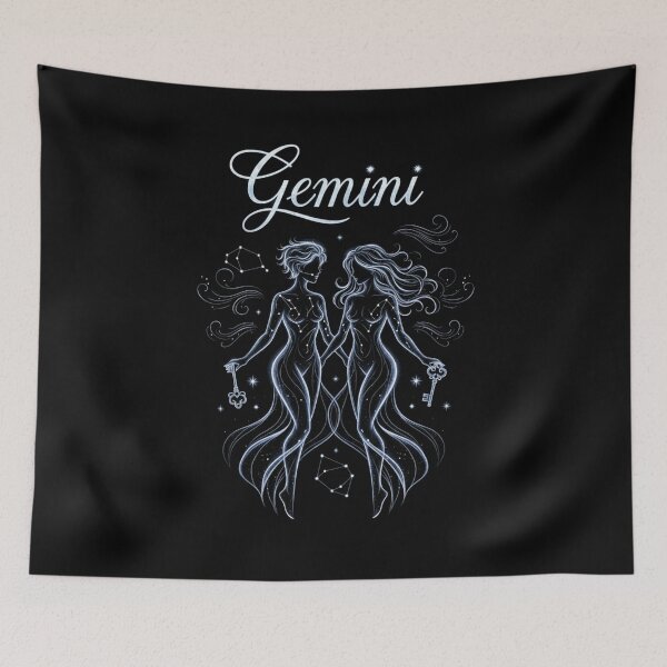 Item preview, Celestial Gemini Key Keepers designed and sold by ZodiacWonders.