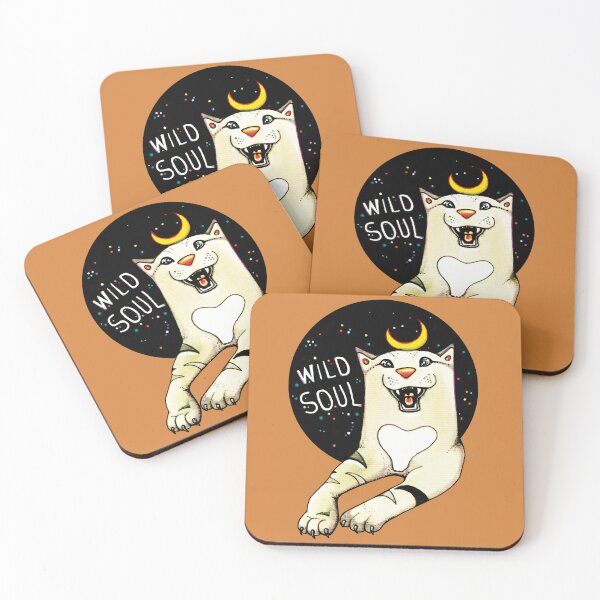 Item preview, Kiekeboekat with Wild Soul - Soft Tangerine designed and sold by Kiekeboekat.