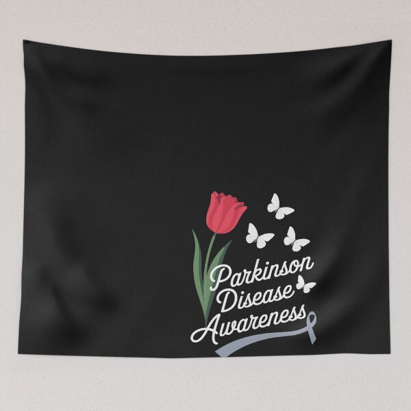 Item preview, Parkinson's Disease Awareness Red Tulip Gray Ribbon designed and sold by Bstilablhot.