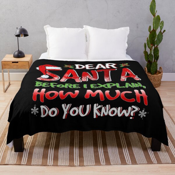 Item preview, On List Santa I Funny The Dear Santa Naughty Explain Christmas Can designed and sold by JoelyNavarro.