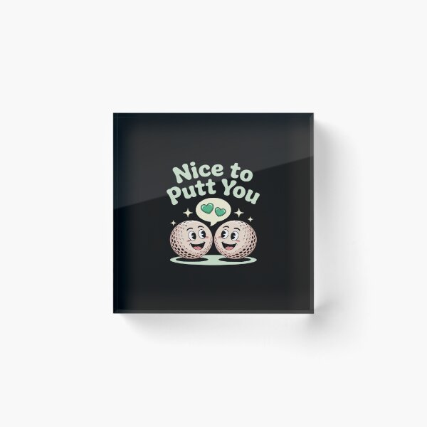 Item preview, Nice to Putt You Golf Pun Graphic for Golfers designed and sold by BubblePancake.