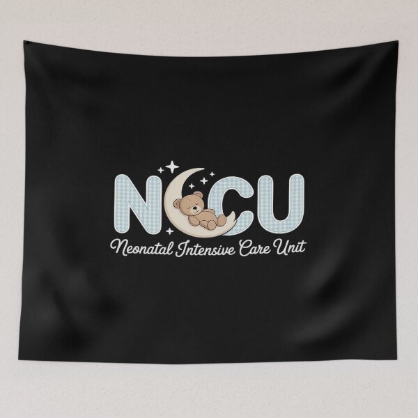 Item preview, NICU Neonatal Intensive Care Nurse Gingham Bear NICU Nurse designed and sold by BubblePancake.